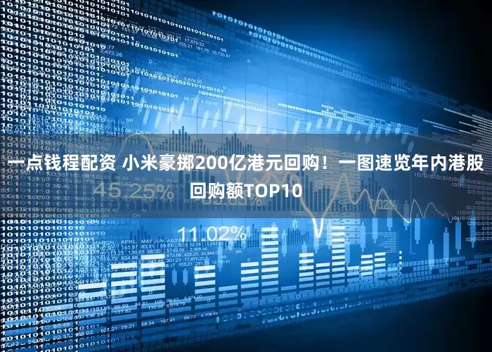 一点钱程配资 小米豪掷200亿港元回购！一图速览年内港股回购额TOP10