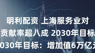 明利配资 上海服务业对经济增长贡献率超八成 2030年目标：增加值6万亿元